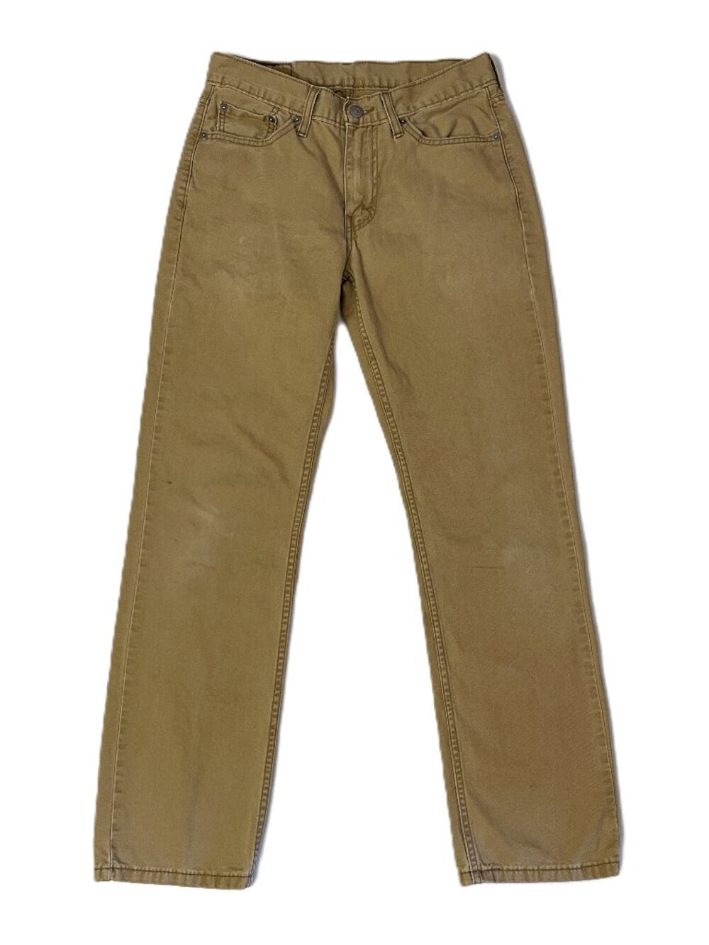 Levi's 514 Pants Mens 30x32 Khaki Tan Straight Leg 100% Cotton *FLAWS* Workwear